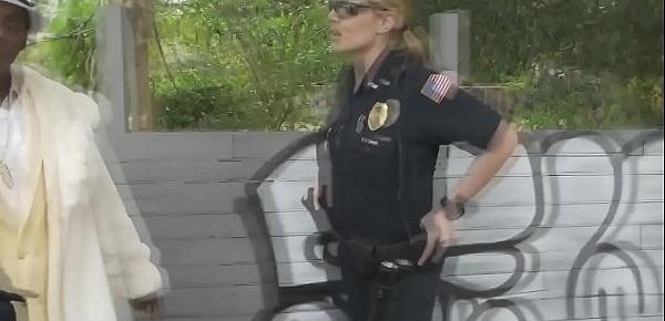  MILFs love to fuck hard with all the black criminals they arrest.
